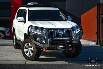 Hamer 4x4 King Series Plus Bullbar to suit Toyota LandCruiser Prado 150 2018-2023 - Brixton 4x4 - Buy Online Now!